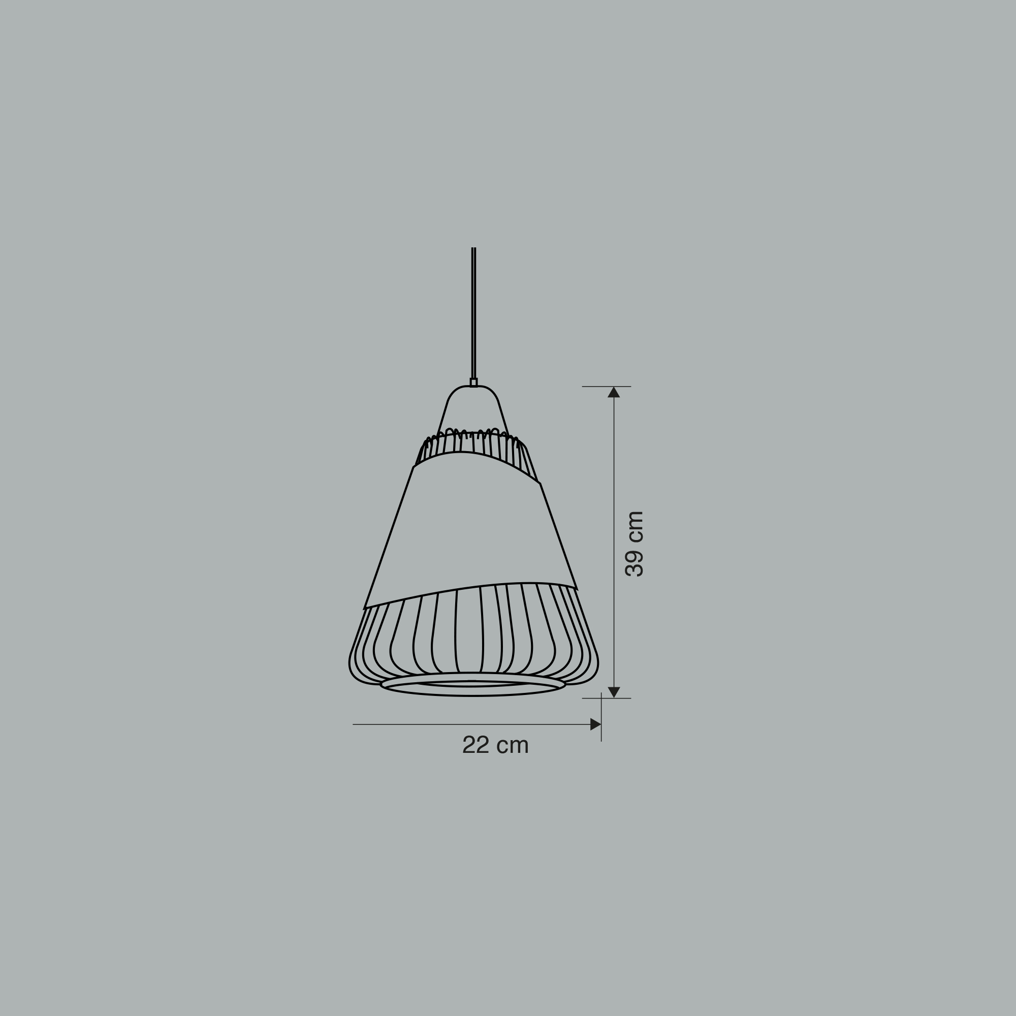 RIGEL 22   Modern Pendant with Wooden Details